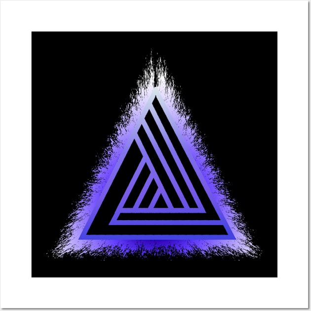 Power Wielders triad Logo Burst Wall Art by Power Wielders